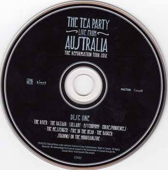 2CD The Tea Party: Live From Australia (The Reformation Tour 2012)