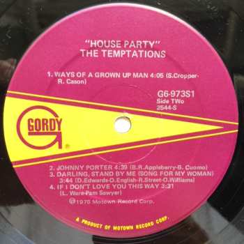 LP The Temptations: House Party