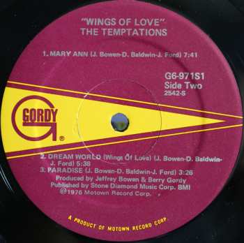 LP The Temptations: Wings Of Love