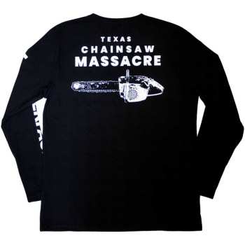 Marchandises The Texas Chainsaw Massacre: The Texas Chainsaw Massacre Unisex Long Sleeve T-shirt: Leather Face (back Print) (small) S