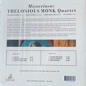 LP The Thelonious Monk Quartet: Misterioso CLR | LTD