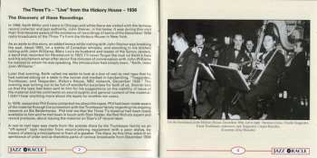 CD The Three T's: "Live" From The Hickory House, New York, December 1936