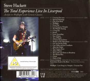 2CD/2DVD Steve Hackett: The Total Experience Live In Liverpool (Acolyte To Wolflight With Genesis Classics) DLX | DIGI