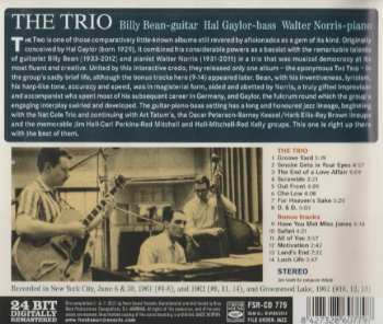 CD Walter Norris: The Trio