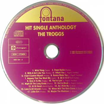 CD The Troggs: Hit Single Anthology