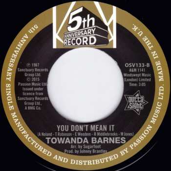 SP The Vel-Vets: I Got To Find Me Somebody / You Don't Mean It