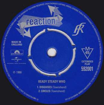 5SP/Coffret The Who: The Reaction Singles (1966) LTD