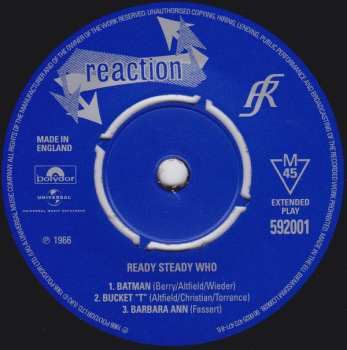 5SP/Coffret The Who: The Reaction Singles (1966) LTD