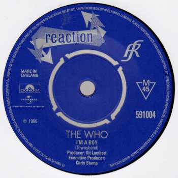 5SP/Coffret The Who: The Reaction Singles (1966) LTD