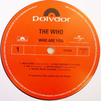 LP The Who: Who Are You