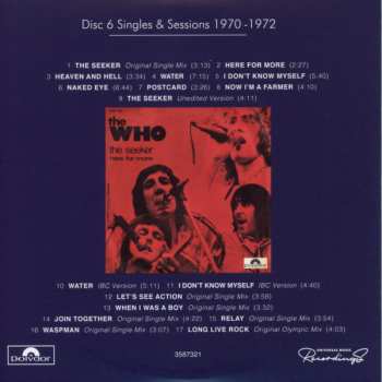 10CD/Coffret/Blu-ray The Who: Who's Next | Life House DLX | LTD