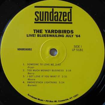 LP The Yardbirds: Live! Blueswailing July '64