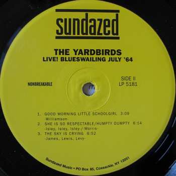 LP The Yardbirds: Live! Blueswailing July '64