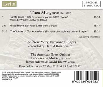 CD Thea Musgrave: The Voices Of Our Ancestors