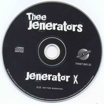 CD Thee Jenerators: Jenerator X