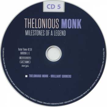 10CD/Coffret Thelonious Monk: Milestones Of A Legend