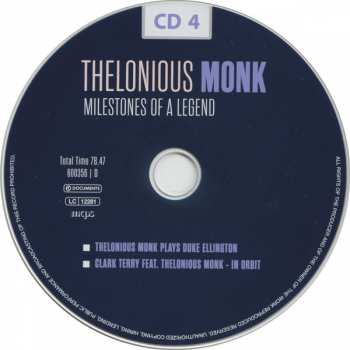 10CD/Coffret Thelonious Monk: Milestones Of A Legend