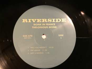 LP Thelonious Monk: Monk In France