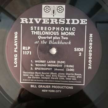 LP The Thelonious Monk Quartet: At The Blackhawk