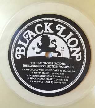 LP Thelonious Monk: The London Collection Volume 3 CLR | LTD