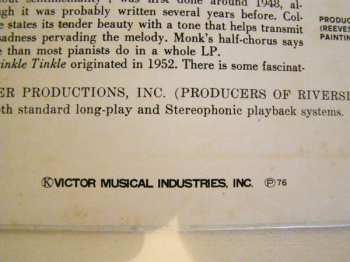 LP John Coltrane: Thelonious Monk With John Coltrane