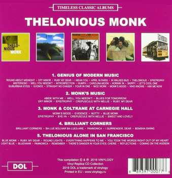 5CD/Coffret Thelonious Monk: Timeless Classic Albums -  The Genius