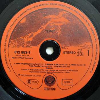 2LP Thin Lizzy: Life Live