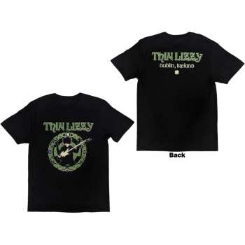 Marchandises Thin Lizzy: Thin Lizzy Unisex T-shirt: Celtic Ring (back Print) (small) S