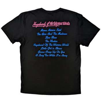 Marchandises Thin Lizzy: Thin Lizzy Unisex T-shirt: Vagabonds Of The Western World Tracklist (back Print) (small) S