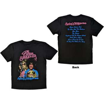 Marchandises Thin Lizzy: Thin Lizzy Unisex T-shirt: Vagabonds Of The Western World Tracklist (back Print) (small) S