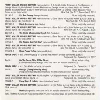 CD Fats Waller: The Alternative Takes In Chronological Order Volume 2 1929-1938