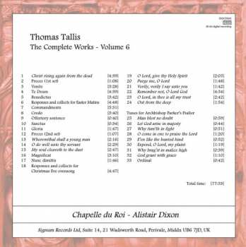 CD Thomas Tallis: Music For A Reformed Church