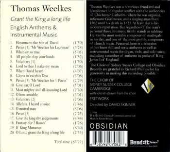 CD Fretwork: Grant The King A Long Life (English Anthems & Instrumental Music)