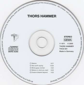 CD Thors Hammer: Thors Hammer