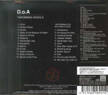2CD Throbbing Gristle: D.o.A. The Third And Final Report