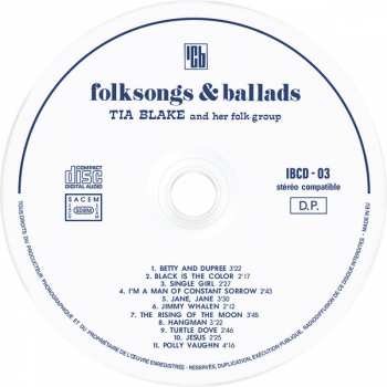 CD Tia Blake And Her Folk-Group: Folksongs & Ballads DIGI