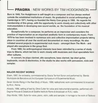 CD Tim Hodgkinson: Pragma