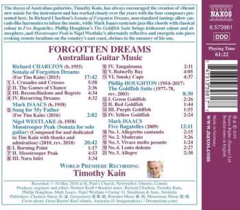 CD Timothy Kain: Forgotten Dreams - Australian Guitar Music