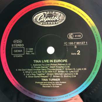 2LP Tina Turner: Tina Live In Europe