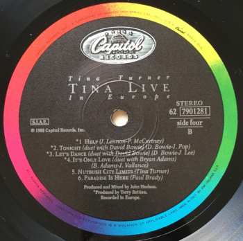 2LP Tina Turner: Tina Live In Europe
