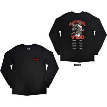 Marchandises TLC: Tlc Unisex Long Sleeve T-shirt: Crazysexycool Photo European Tour 2022 (back Print & Ex-tour) (small) S