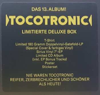 2LP/CD/SP/Coffret Tocotronic: Nie Wieder Krieg LTD | CLR