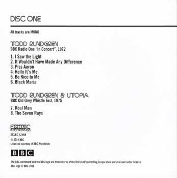 3CD/DVD/Coffret Todd Rundgren: At The BBC 1972-1982