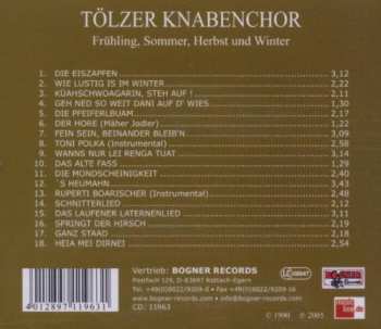 CD Tölzer Knabenchor: Frühling, Sommer, Herbst Und Winter