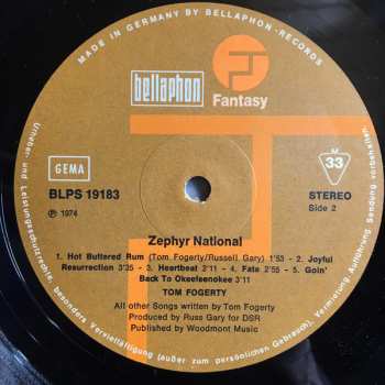 LP Tom Fogerty: Zephyr National