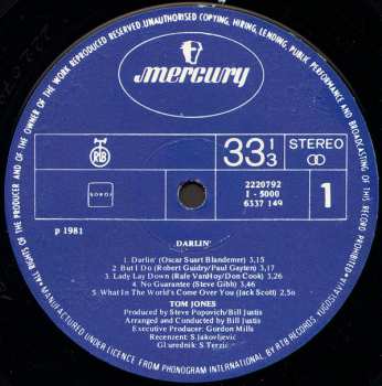 LP Tom Jones: Darlin´