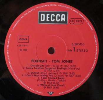 2LP Tom Jones: Portrait