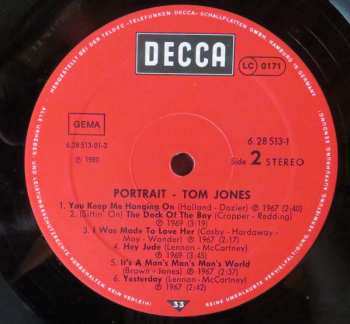 2LP Tom Jones: Portrait