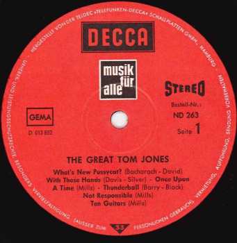 LP Tom Jones: The Great Tom Jones