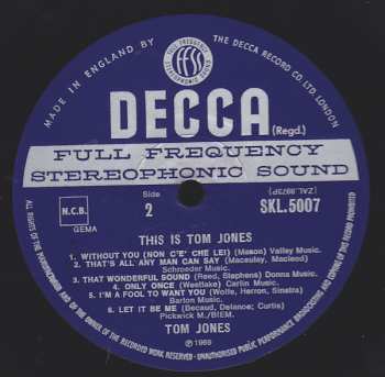 LP Tom Jones: This Is Tom Jones